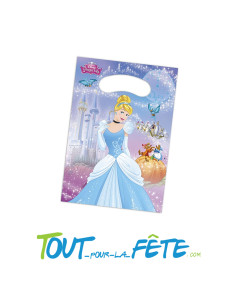 Lot de 6 sacs à cadeau Princesses Disney © Cendrillon 16,5 cm x 23 cm 2