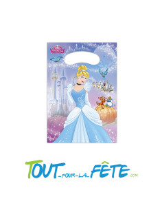 Lot de 6 sacs à cadeau Princesses Disney © Cendrillon 16,5 cm x 23 cm