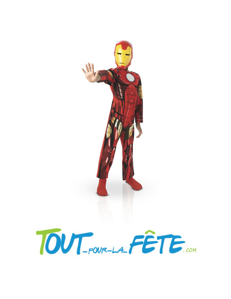 Déguisement Iron-man ( Avengers ) taille enfant combinaison - masque