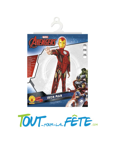 Déguisement Iron-man ( Avengers ) taille enfant combinaison - masque