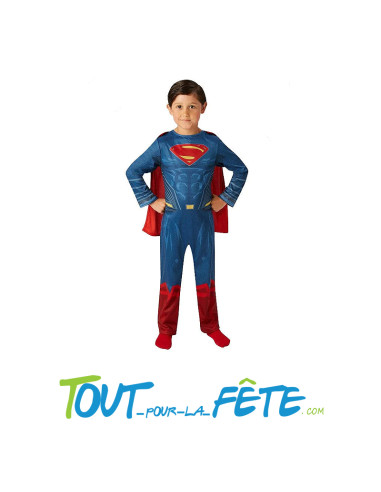 Déguisement Superman DC comics taille enfant combinaison - cape