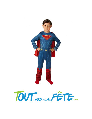 Déguisement Superman DC comics taille enfant combinaison - cape