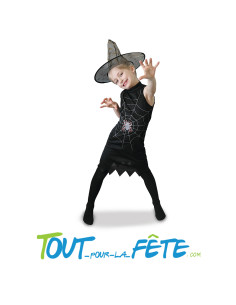 Déguisement de sorcière ( robe sans manche avec chapeau )...
