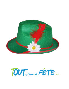 Chapeau Tyrolien en feutrine avec une plume, dimensions...