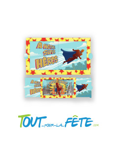 Carte 3D anniversaire "A notre super héros" donnez du relief à votre carte