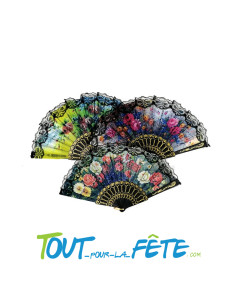 Flamenco 23cm tissu et dentelle synthétiques matière 100% polyester