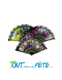 Flamenco 23cm tissu et dentelle synthétiques matière 100% polyester 2