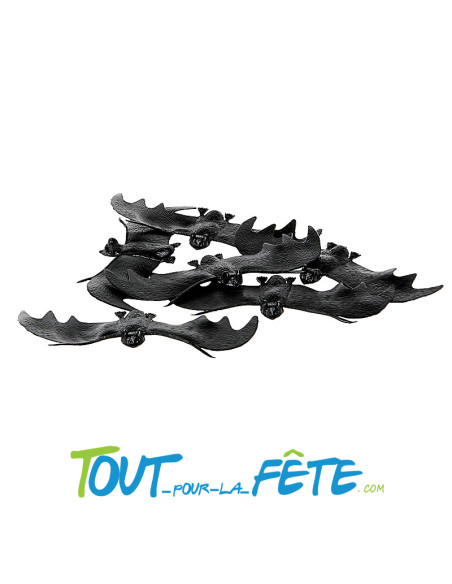 6 chauve souris noir 4x12cm décorer votre table de fête