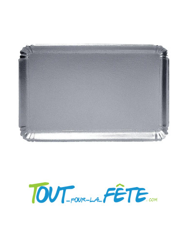 Plateau argent / or traiteur en carton haute rigidité  28x42 cm