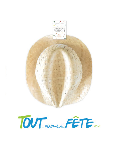 Chapeau en paille "Enfin la retraite" départ à la retraite de manière originale