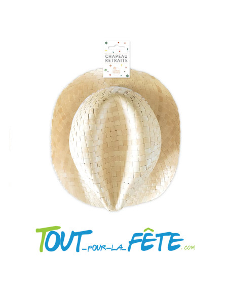 Chapeau en paille "Enfin la retraite" départ à la retraite de manière originale