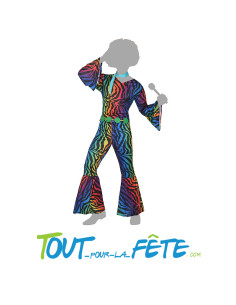 Déguisement disco / année 80 multicolore homme adulte plusieurs taille 2