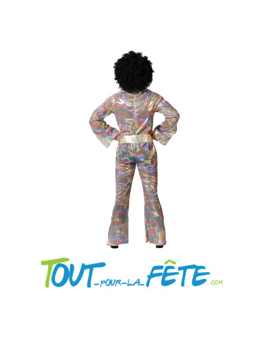 Déguisement disco / année 70 / année 80 multicolore homme taille adulte