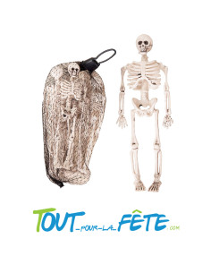 Lot de 6 mini squelettes 24 cm complétez votre décoration Halloween