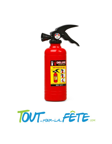 Accessoire de déguisement extincteur lance eau de taille 18cm x 6cm