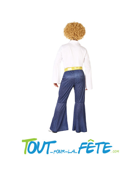 Déguisement disco / année 70 / année 80 homme taille adulte (3 pièces)