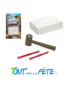Kit de fouille paléontologique - archéologique ( pierre a briser - marteau - 2 burins )