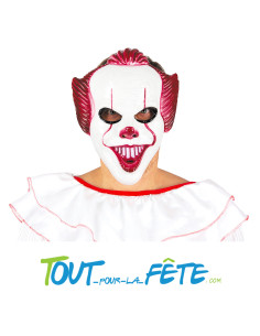 Masque clown horreur " ça " halloween Cauchemardesque en plastique