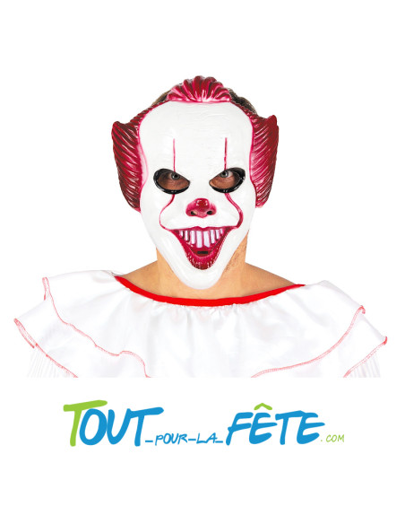 Masque clown horreur " ça " halloween Cauchemardesque en plastique