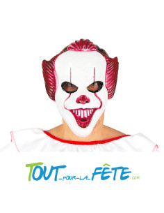 Masque clown horreur " ça " halloween Cauchemardesque en plastique 2