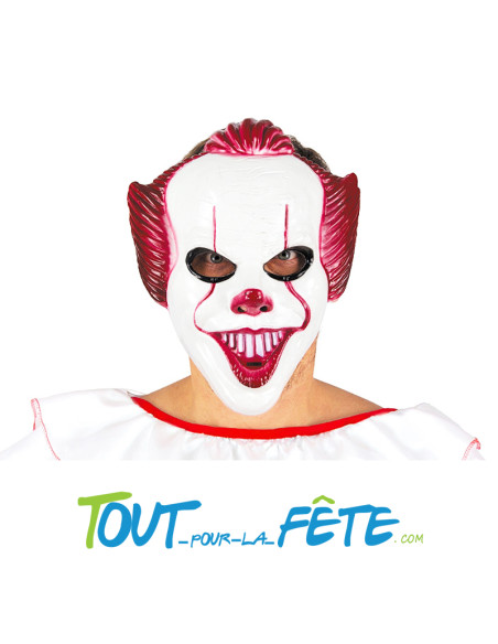 Masque clown horreur " ça " halloween Cauchemardesque en plastique