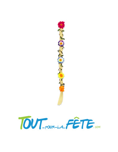 Mèche fleurs hippie longueur 58.5 cm