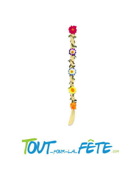 Mèche fleurs hippie longueur 58.5 cm