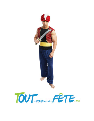 Déguisement prince oriental - arabe Aladdin taille adulte pour homme
