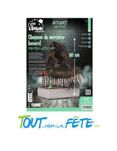 Chapeau de sorcière bavard animé, sonore, lumineux 30 cm 2
