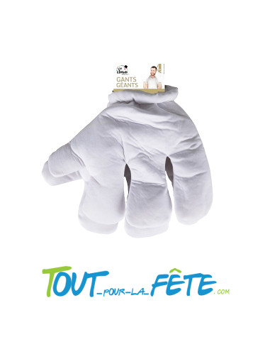 Paire de gants géants blanc Mickey Mouse déguisement Disney