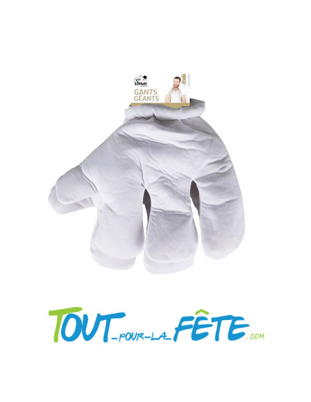 Paire de gants géants blanc Mickey Mouse déguisement Disney