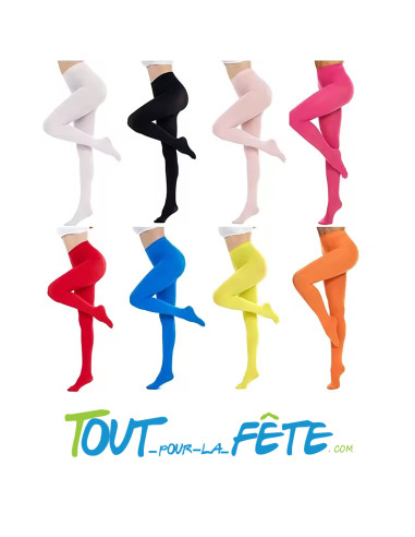 Collants opaque adulte plusieurs couleurs...