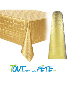 Nappe or (doré) en papier damassé 2