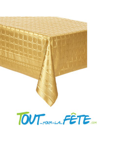 Nappe or (doré) en papier damassé