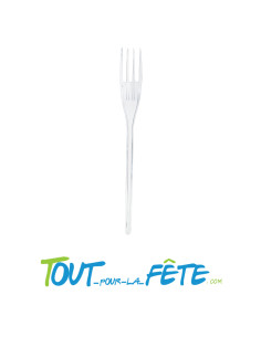 lot de 20 fourchettes transparentes en plastique