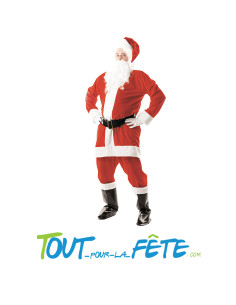 Costume de père-noël Luxe adulte taille M/L 5 éléments