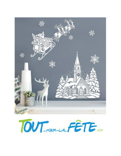 stickers / autocollant de noël 2 modèles différents (modèle aléatoire)