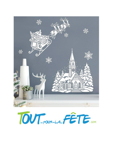 stickers / autocollant de noël 2 modèles différents (modèle aléatoire)