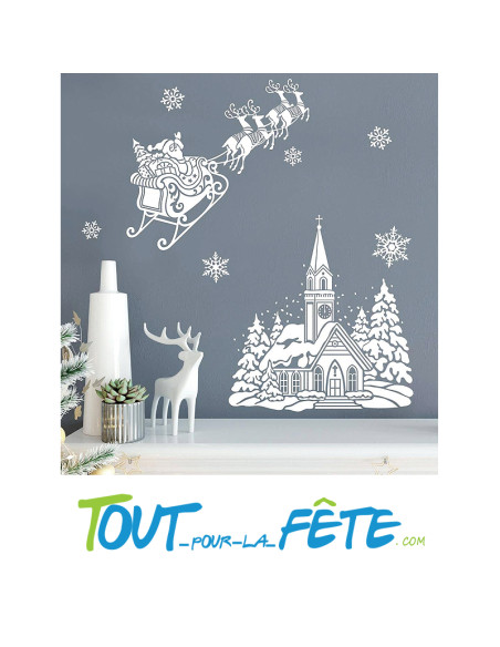 stickers / autocollant de noël 2 modèles différents (modèle aléatoire)