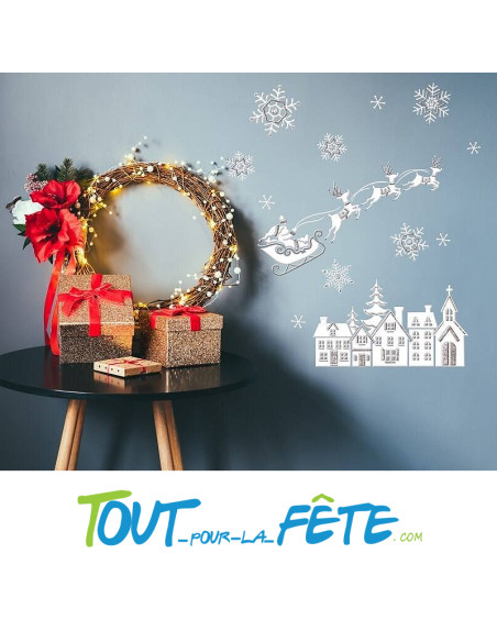 Stickers / autocollant de noël 2 modèles différents (modèle aléatoire)