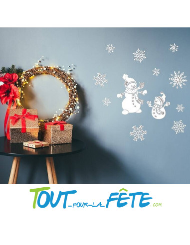 Stickers / autocollant de noël 2 modèles différents (modèle aléatoire)