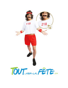Déguisement 118 - 218 taille adulte ( short - haut - bandeau - poignets )