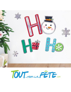 7 stickers / autocollant de noel (1 stickers renne et 6 stickers flocons) 2