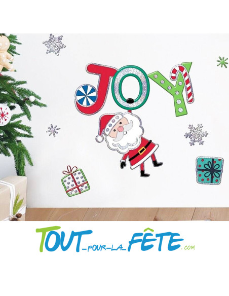 7 stickers / autocollant de noel (1 stickers renne et 6 stickers flocons)