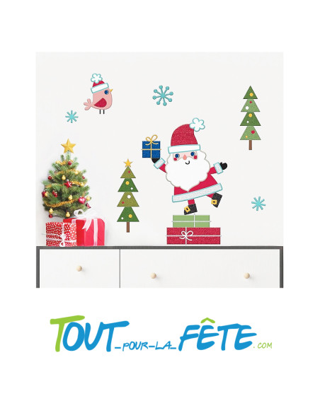 stickers / autocollant de noël 2 modèles différents (modèle aléatoire)