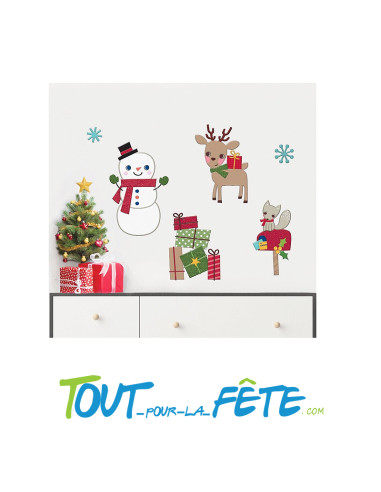 stickers / autocollant de noël 2 modèles différents (modèle aléatoire)