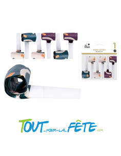 Lot de 6 sifflets sans-gênes "langue de belle mère" multicolores ( cotillon ) 2