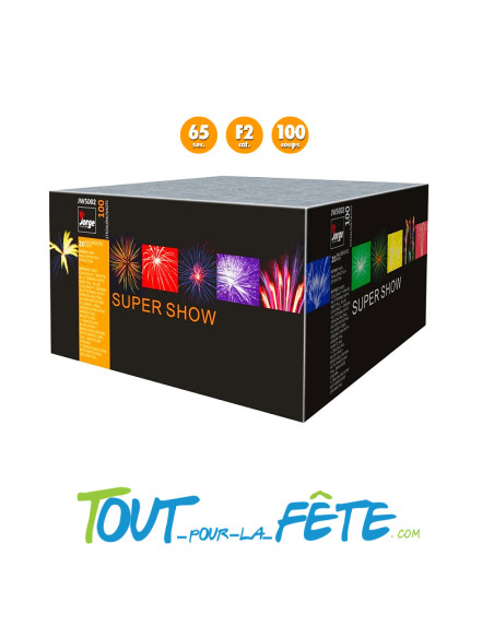 Feux d'artifice compact super show 100 coups calibre 20mm durée 1min