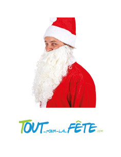 Barbe blanche longue de Père-Noel luxe ( accessoire de déguisement ) 2