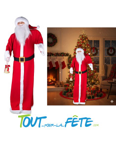 Automate - animatronic Père Noël avec cloche sonore et motorisé 1.72m 2